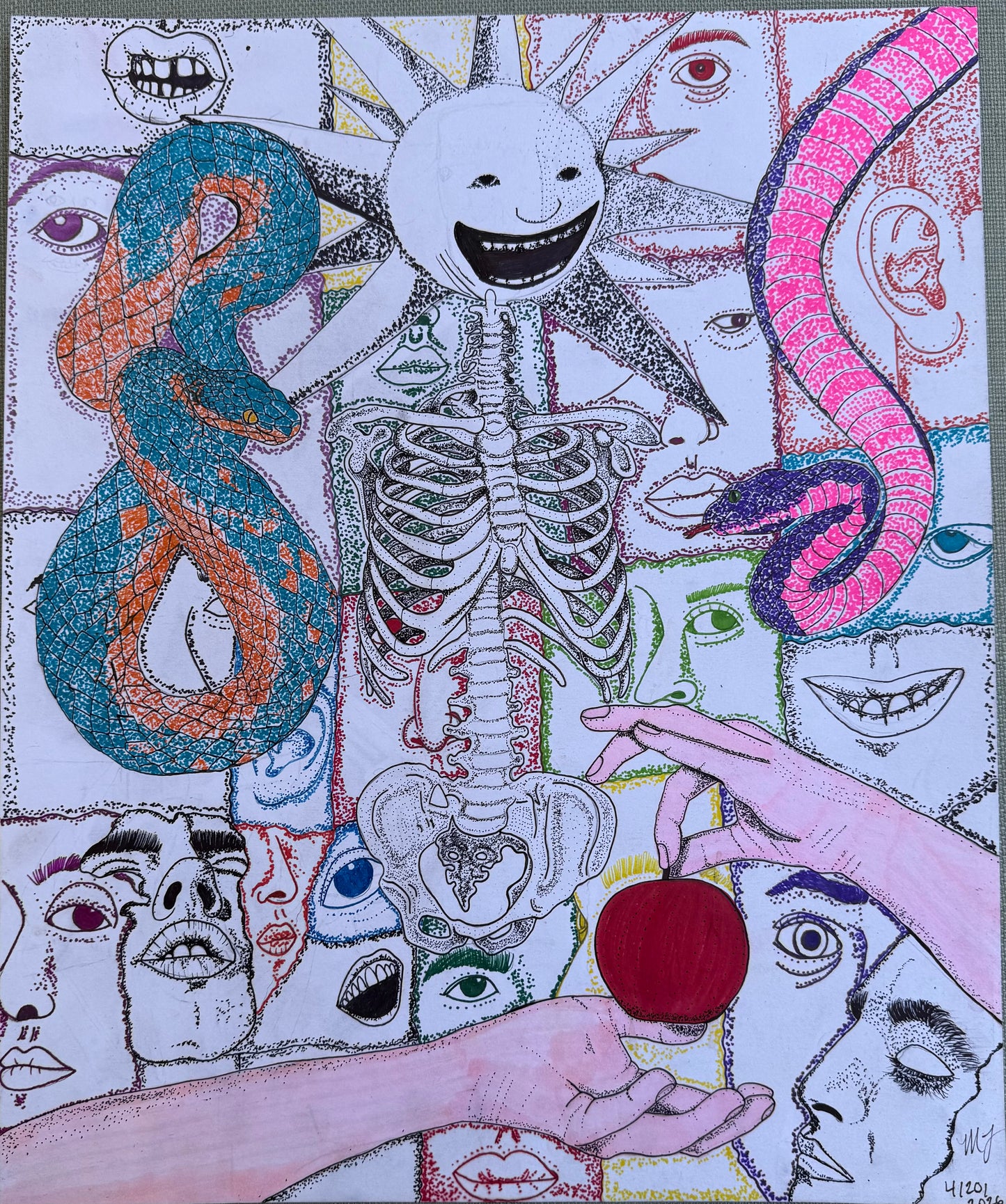 “FORBIDDEN FACES” - ORIGINAL PIECE